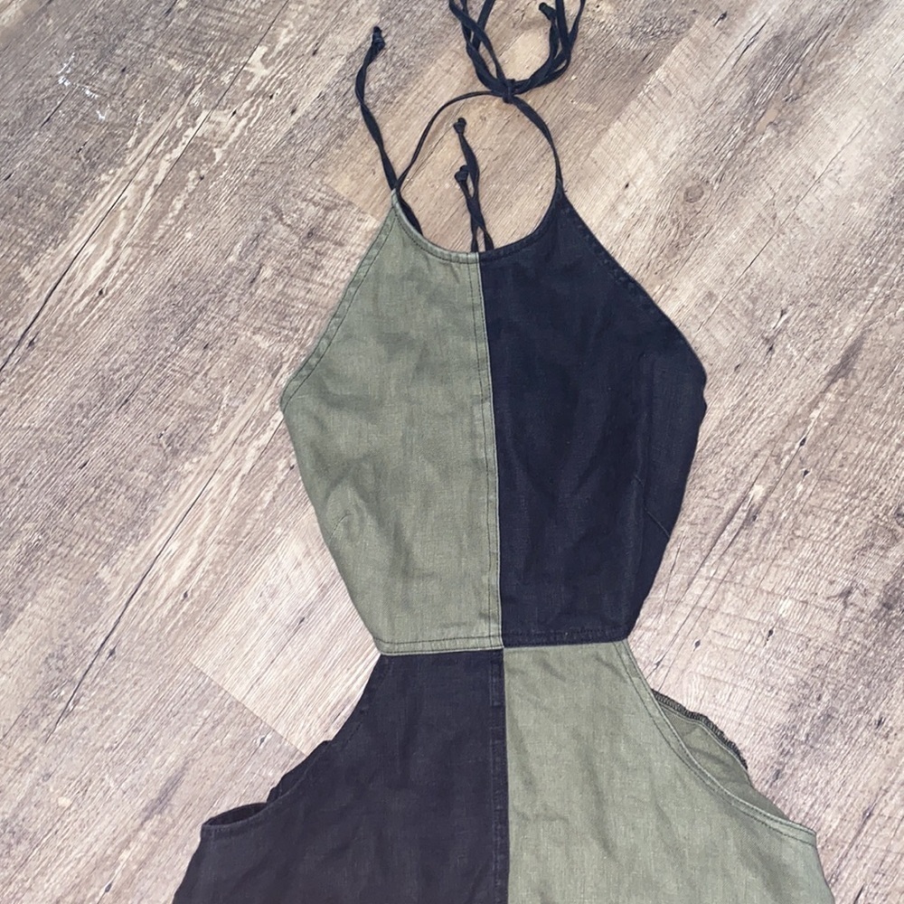 Matthew Burch Colorblock Cutout Open Back Linen M… - image 7